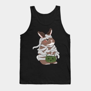 Bunny Mummy with Green Pumpkin _ Bunniesmee Hallowe Tank Top